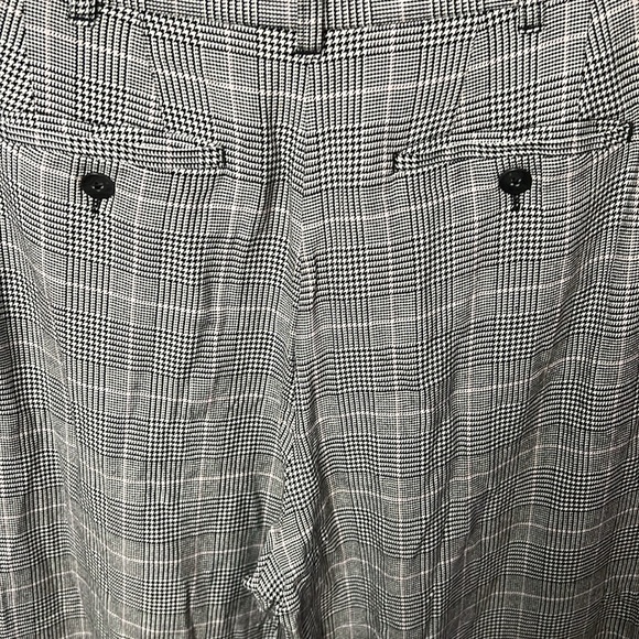 ATM Anthony Thomas Melillio Women Glen Plaid Crop Pants 8 career office business - Picture 8 of 9